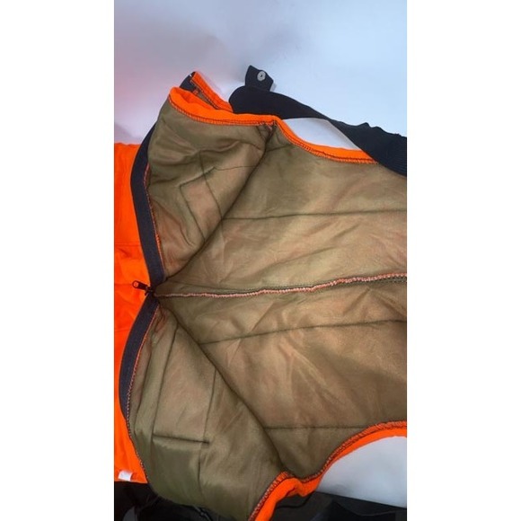 Empire Insulated Wear Men's Blaze Orange B200 Bib Overalls Hunting | Size M - Picture 9 of 16